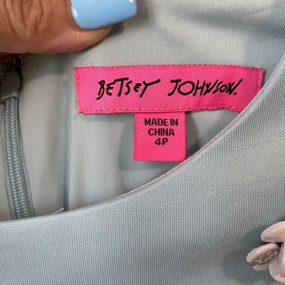 Betsey Johnson Embellished Blue Dress - Picture 4 of 5